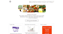 Desktop Screenshot of beckenhamhighstreet.co.uk